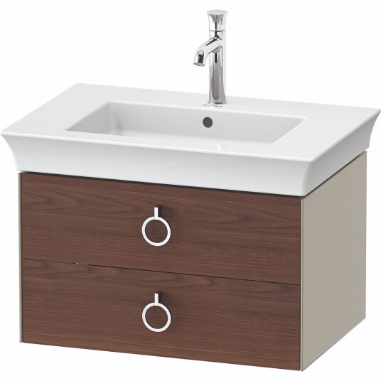 Duravit White Tulip Servantskap 2 skuf. 68,4x45,8x41 cm Valnøtt/Taupe Matt