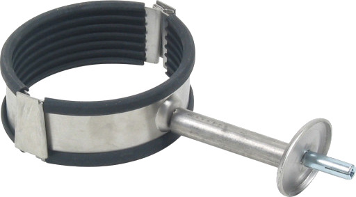 110 mm rørbærer med TPE gummi rustfritt stål AISI304/EN1.4301 BLÜCHER stainless steel 110mm