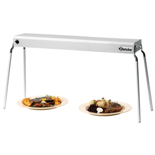 Bartscher Varmebro infrarød B1220 aluminium 122x22.5x6.5 cm (BxHxD) Sølvfarge