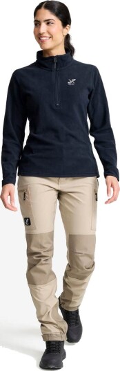 Revolutionrace Hiker Fleece Hoodie Dame Mauve Wine S Dame Overdeler Fleece & midlayers