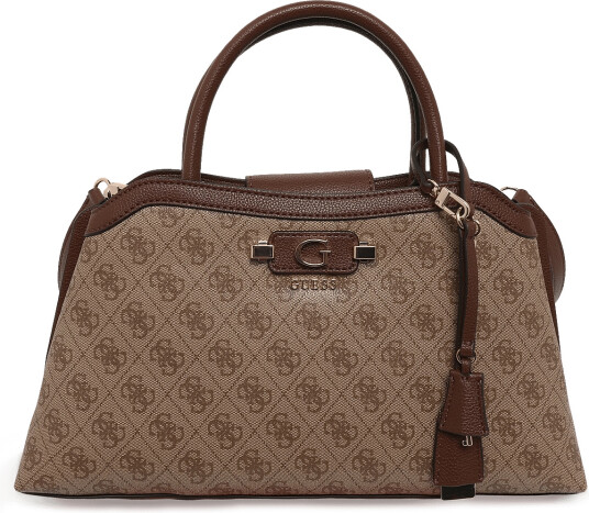 GUESS Lindsey Girlfriend Satchel   Beige   ONE SIZE