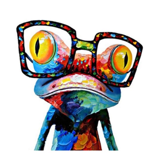 Lerretsposter, Frosk - 50 x 70 cm