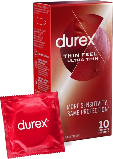 Durex Feel Ultra Thin 10 Kondomer Durex Feel Ultra Thin 10 Kondomer