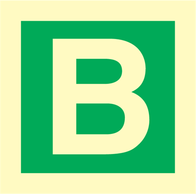 Jo Safety Character B IMO sign 100076 Jo Safety Character B IMO sign 100076