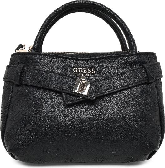 GUESS Ella Logo Mini Satchel Black ONE SIZE
