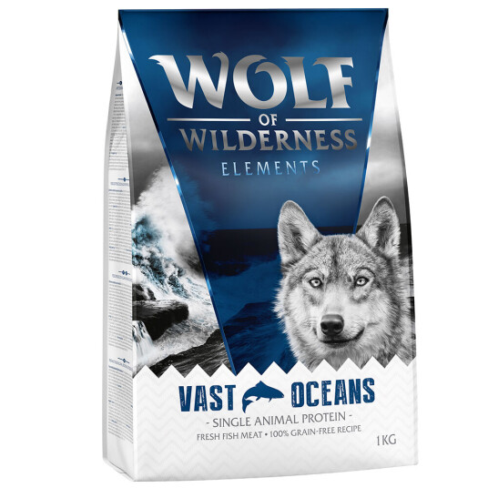 Wolf Of Wilderness 1 kg Tørrfôr Til Prøvepris! Vast Oceans Fisk (Monoprotein)