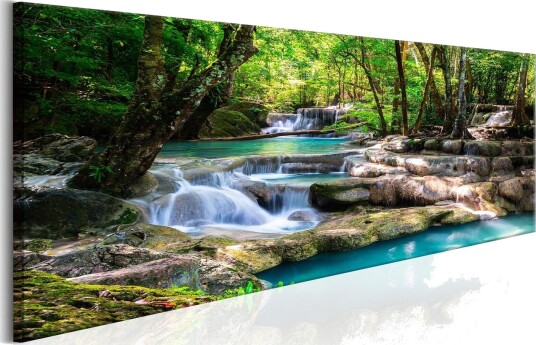 Bilde Nature Forest Waterfall 150x50 Artgeist sp. z o. o.
