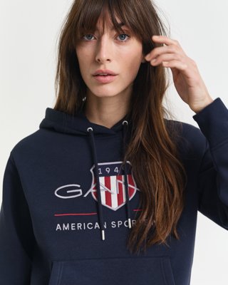 Gant Archive Shield hettegenser EVENING BLUE S Gant Archive Shield hettegenser EVENING BLUE S