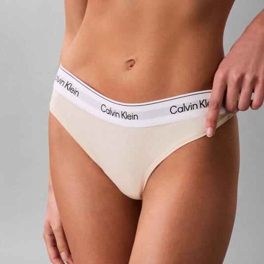 Calvin Klein Icon stringtruse gul  M Kvinner