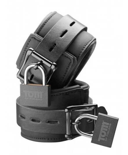 Tom Of Finland Neoprene Håndjern M/hengelås Tom Of Finland Neoprene Håndjern M/hengelås