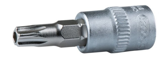 Ks Tools 911.1461, Stikkontakt, 1/4", 1 Hoder, Kromvanadiumstål, Din 3120, Iso 1174, 14 G