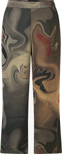 NO. 1 BY OX Bukser Wide Pants w Hidden Circle String Brun