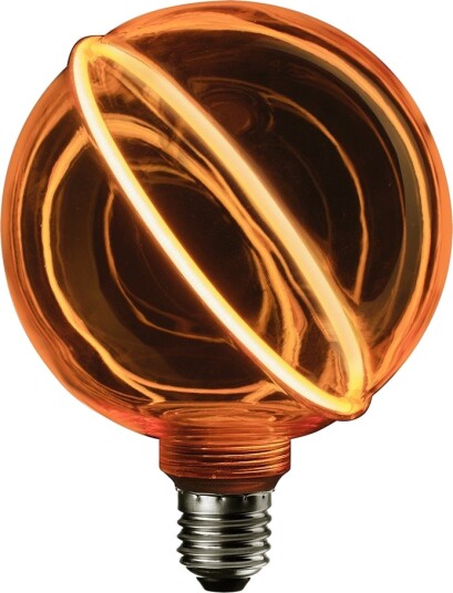 Dekor LED Globepære Gull Ø130 E27 4W 1800K Dimbar