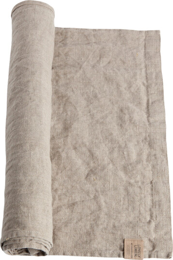 Lovely Linen løper 47x150 cm Natural Beige