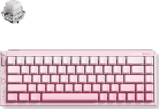 MCHOSE Ace 68 Turbo Peachy Pink Uten numpad Engelsk USA Rosa