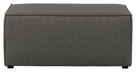 basiclabel Silvijn Puff 90x90 - Graphite stoff Unoliving