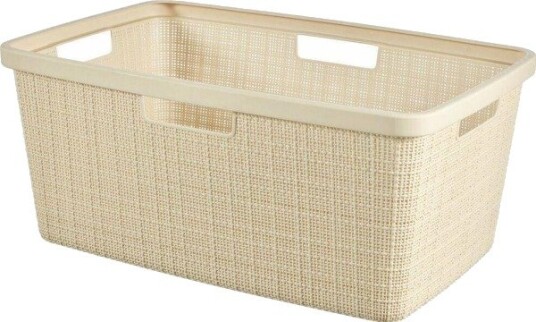 Curver Vaskekurv Jute 46 L Kremfarget
