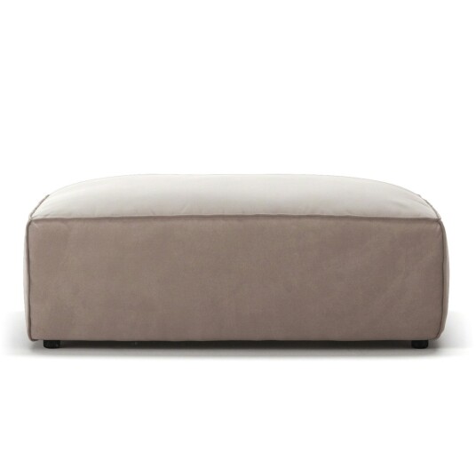 Decotique Grand Fotskammel Fløyel Dusk Beige Decotique Grand Fotskammel Fløyel Dusk Beige