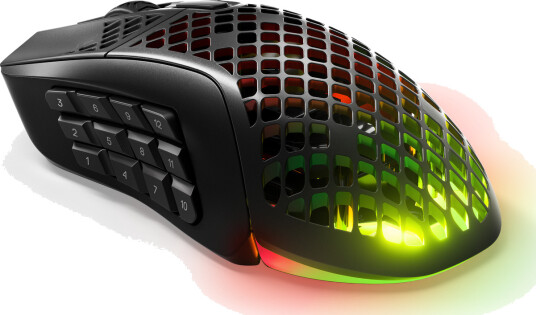 SteelSeries Aerox 9 trådløs gamingmus 18000 DPI med RGB (sort)