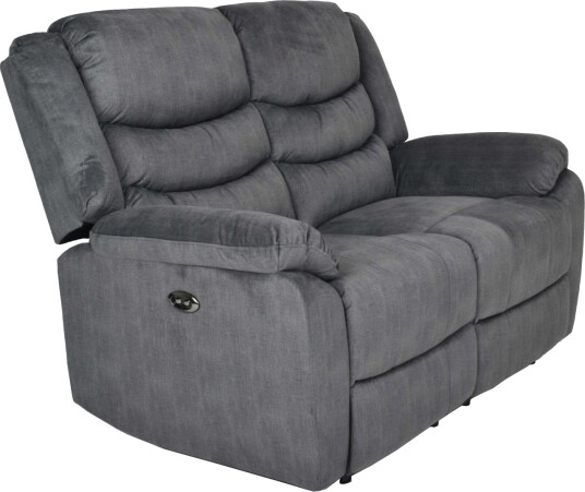 Olvani 2 seters reclinersofa i stoff elektrisk Grå Olvani 2 seters reclinersofa i stoff elektrisk Grå