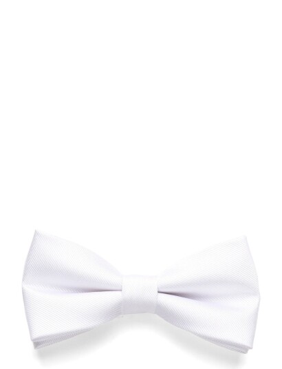 Jack & Jones Jacsolid Structured Bowtie Sn   White   ONE SIZE