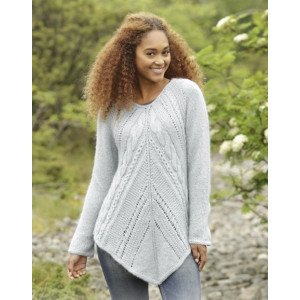 Winter Flair by DROPS Design Tunika Strikkeoppskrift str . S XXXL Small