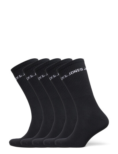 Jack & Jones Jacbasic Logo Tennis Sock 5 Pack Noos - Black - ONE SIZE