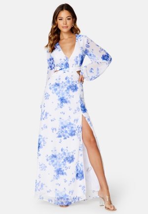 Bubbleroom Occasion Alsine Gown White / Floral 40