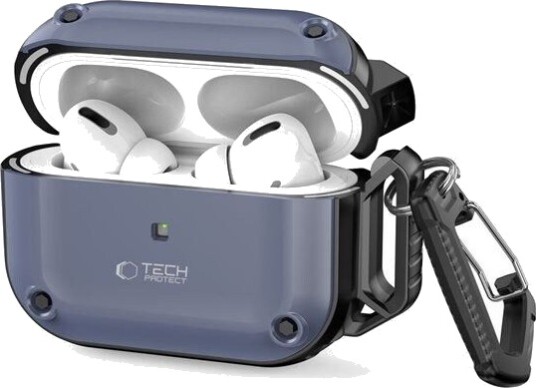 Tech Protect Rough Hook Case with Carabiner for Apple AirPods Pro 1/2 Blue