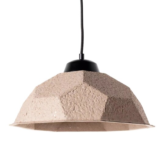 Ledpro Rdivi taklampe i resirkulert papp, naturfarget