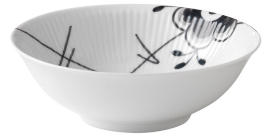 Royal Copenhagen Sort Mega Riflet dessertskål 35 cl Royal Copenhagen Sort Mega Riflet dessertskål 35 cl