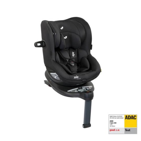 Joie I-Spin 360 Bilstol 0-18 Kg Coal Svart