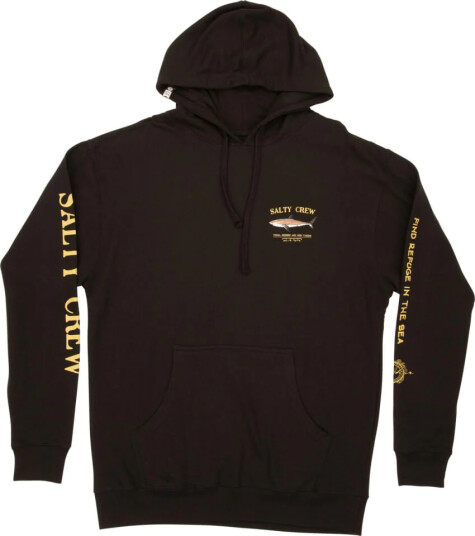 Salty Crew Men's Bruce Hood Fleece Black S, Black