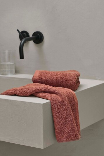 Ellos Home Håndkle Elise 50x70 cm Rosa