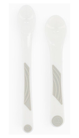 Twistshake Feeding Spoon Set 6+m White 2-pack