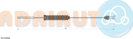 Bremsewire ADRIAUTO 52.0208