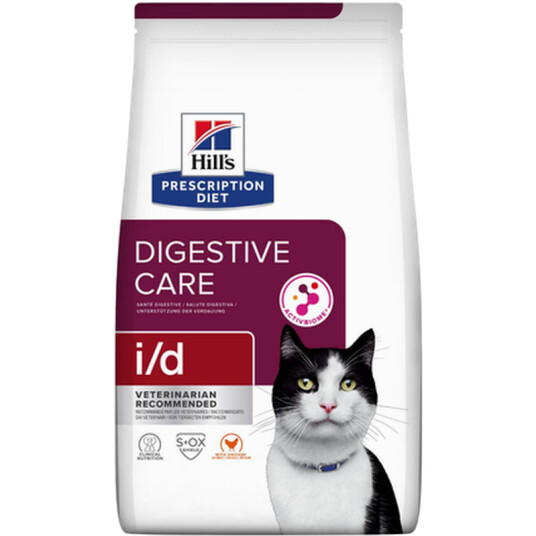 Hill's Prescription Diet Feline i/d Digestive Care Tørrfôr med Kylling 8 kg Hill's Prescription Diet Feline i/d Digestive Care Tørrfôr med Kylling 8 kg