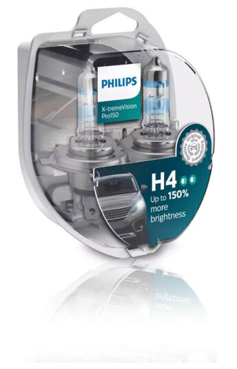 Philips H4 X-Tremevision Pro150 S2 Halogen Pære Philips H4 X-Tremevision Pro150 S2 Halogen Pære
