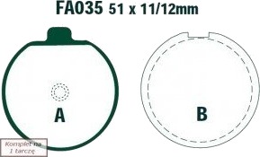EBC Brakes FA035 Bremseklosser