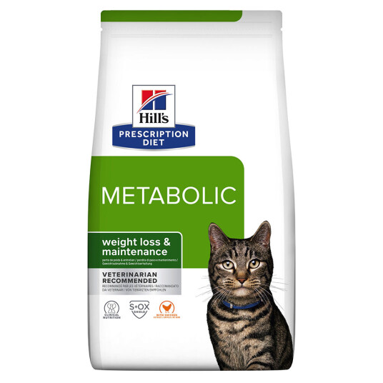 Hill's Prescription Diet Metabolic Kattemat med Kylling 12 kg - Vekttap & Vedlikehold