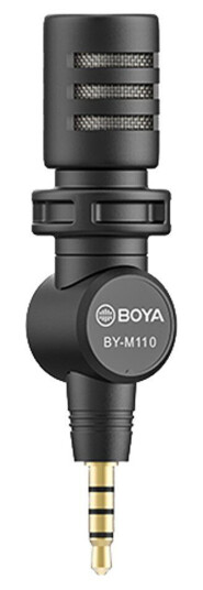 BOYA BY-M110 Mini Mikrofon med 3.5mm Jack Svart