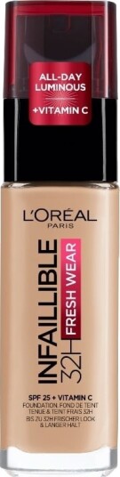 L'Oréal Paris Infaillible 32H Foundation 125 Natural Beige - Flytende Foundation 30 ml