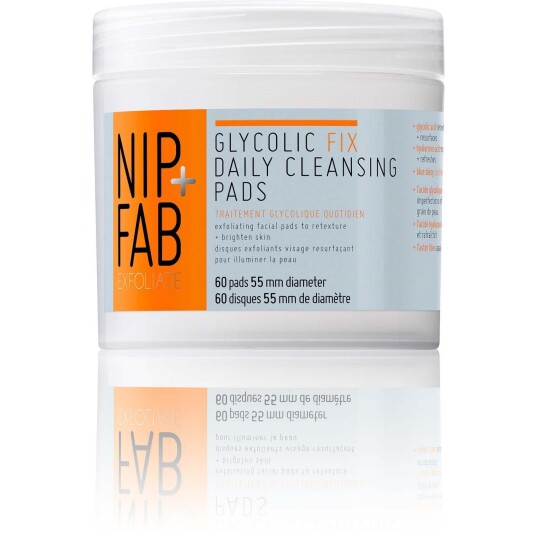 NIP+FAB Exfoliate Glycolic Fix Daily Cleansing Pads 60 pcs NIP+FAB Exfoliate Glycolic Fix Daily Cleansing Pads 60 pcs