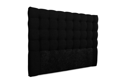 Sengegavl Boxford med Knapper 180 cm Svart
