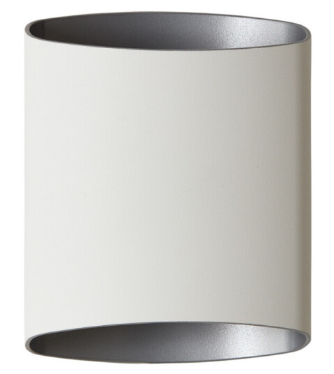 Belid Sinne vegglampe dimbar led 8W fast installasjon - Hvitstruktur/Sølv