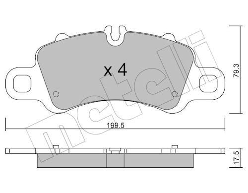 Bremseklosser METELLI 22 1254 0