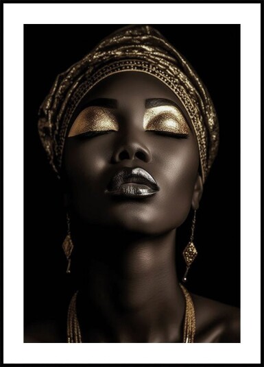 African Golden Beauty Plakat Plakat / 21x30cm African Golden Beauty Plakat Plakat / 21x30cm