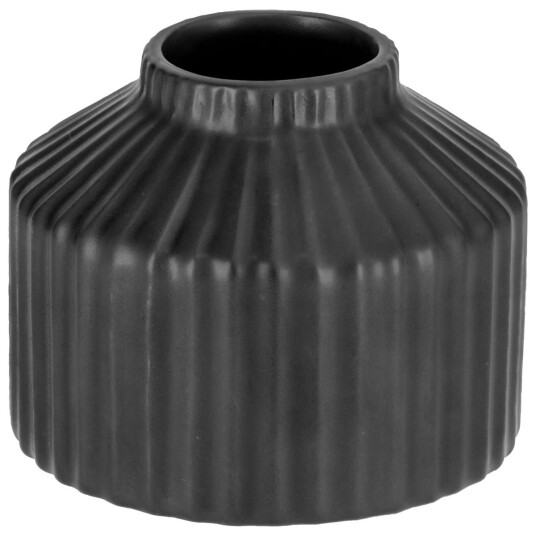 Vase Milo; 12.5x9.8 cm (ØxH); Svart