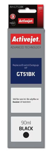 Original blekkpatron Activejet AH-GT51Bk Sort