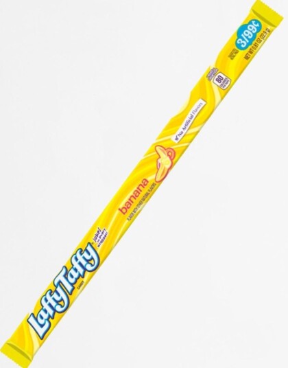 Wonka Laffy Taffy Banana Karamellstang med Banansmak 23 gram USA Import Wonka Laffy Taffy Banana Karamellstang med Banansmak 23 gram USA Import